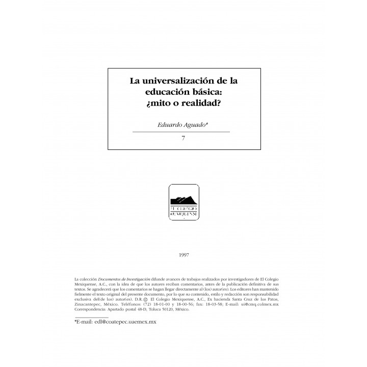 La universalización de la educación básica: ¿mito o realidad?