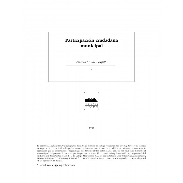 Participación ciudadana municipal