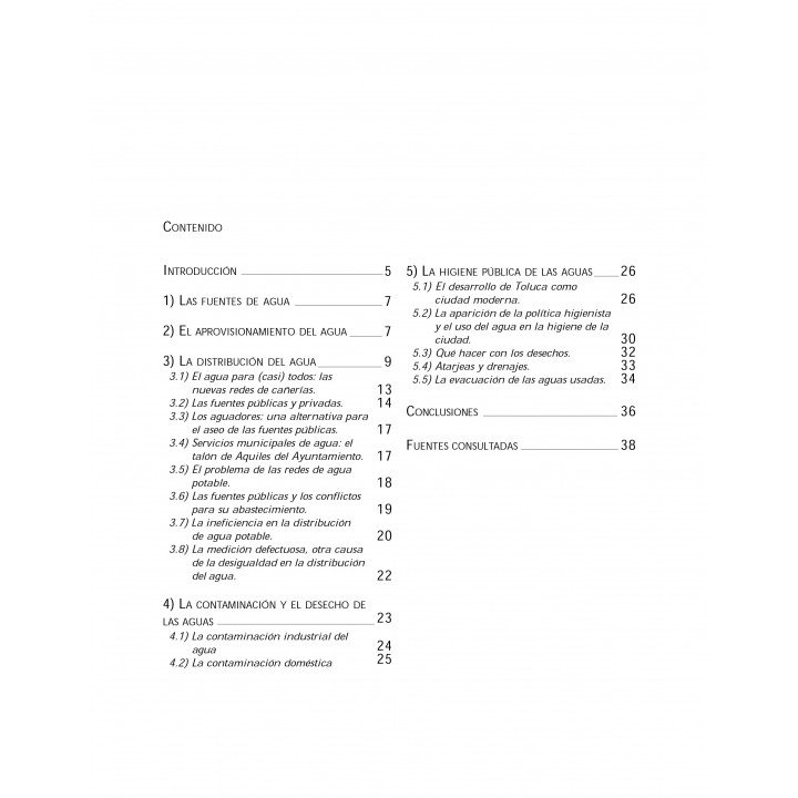 La ciudad y el agua: Toluca (1830-1897) Aprovisionamiento...