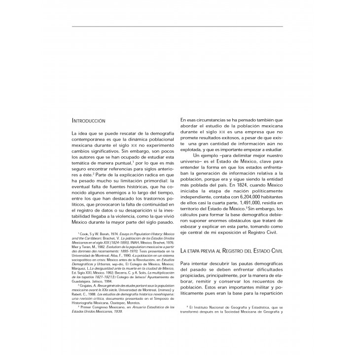 El registro de la población en el Estado de México...