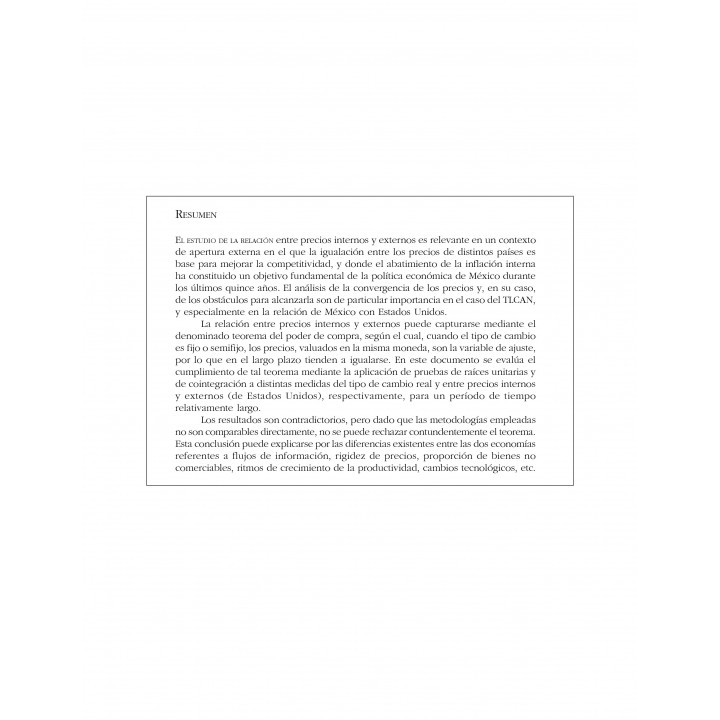 Relación entre precios internos y externos: el caso...