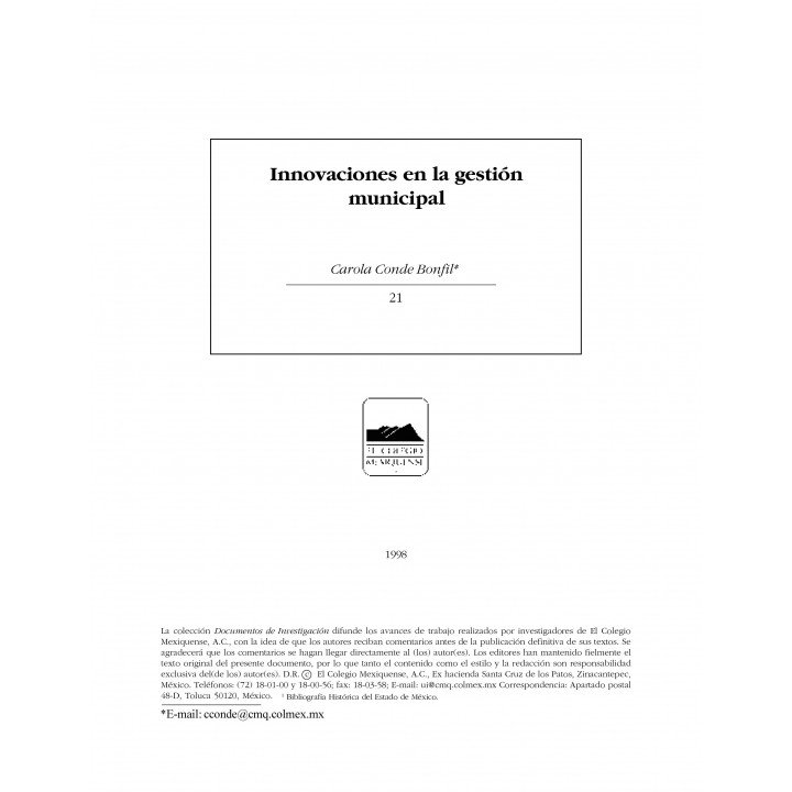 Innovaciones en la gestión municipal