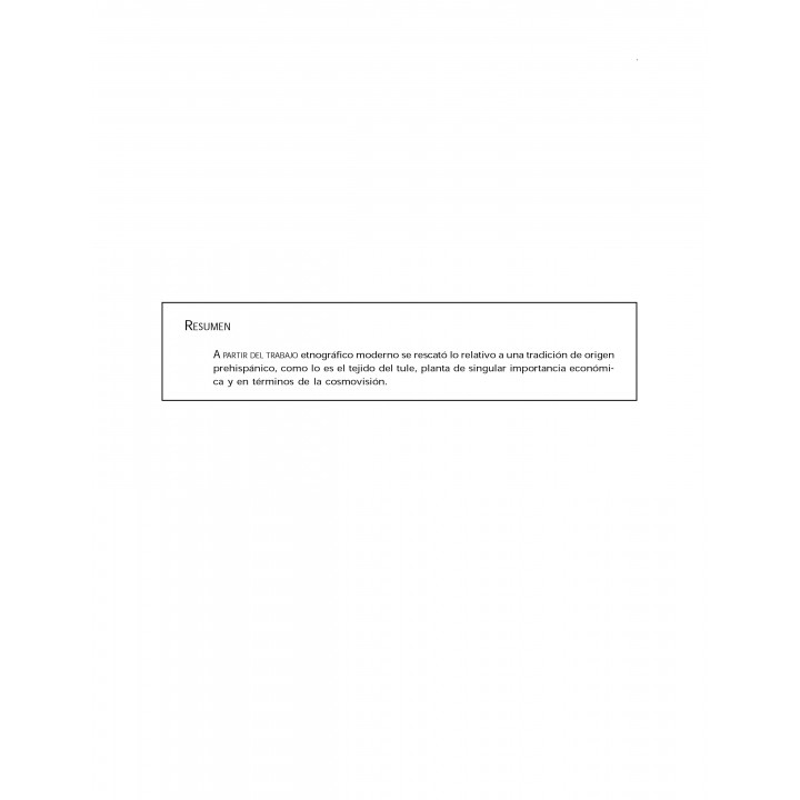 El Tejido de tule en el zona lacustre del Valle de Toluca...