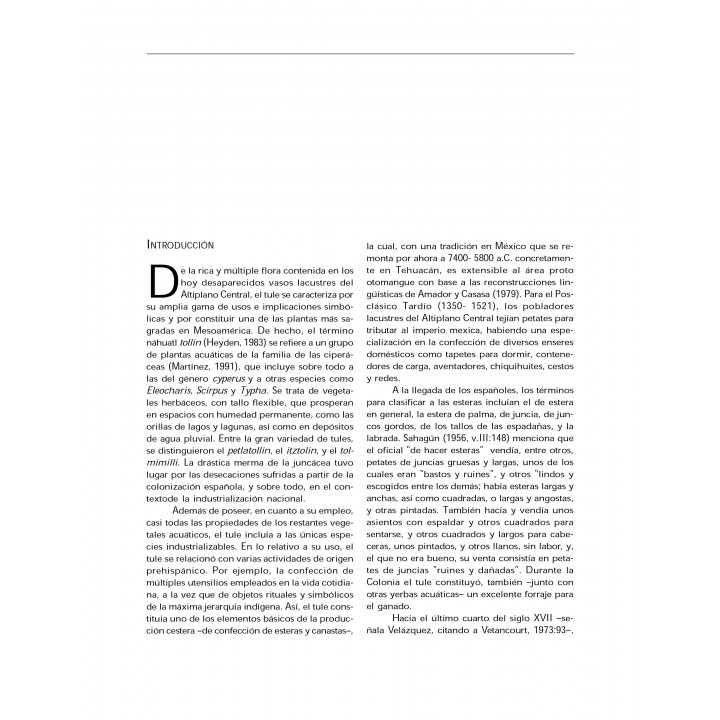 El Tejido de tule en el zona lacustre del Valle de Toluca...