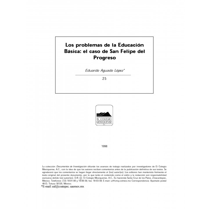 Los problemas de la Educación Básica: el caso de San...