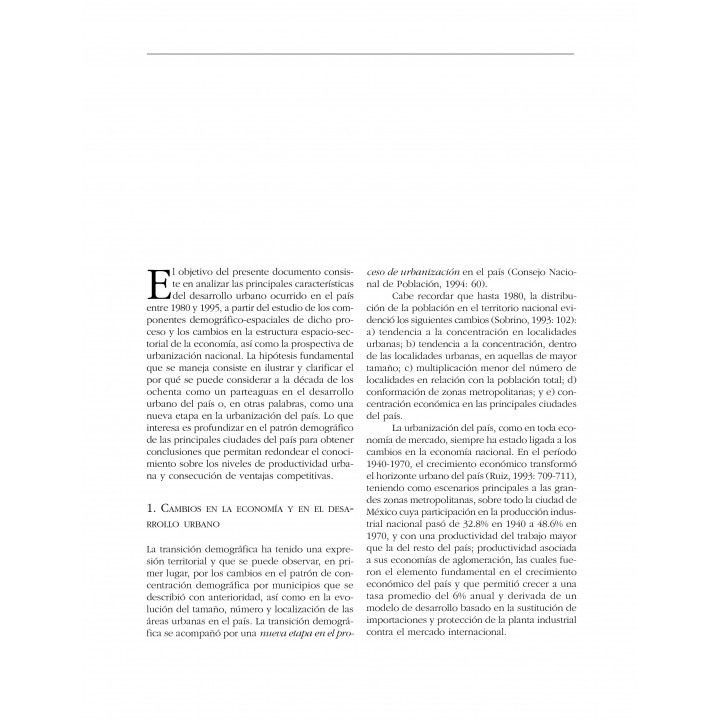 Desarrollo urbano en México a partir de 1980