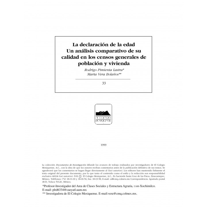 La declaración de la edad. Un análisis comparativo...