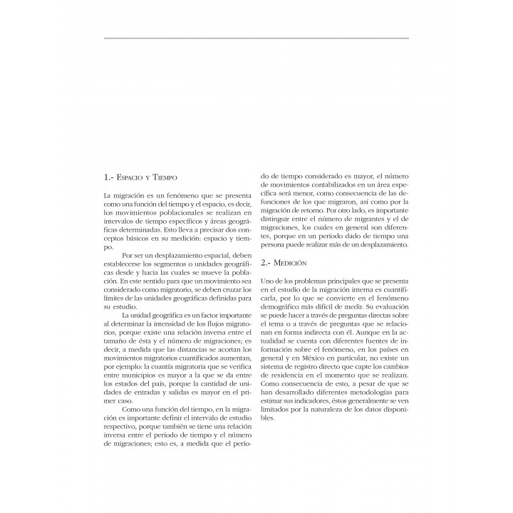 Estimación de los movimientos migratorios internos
