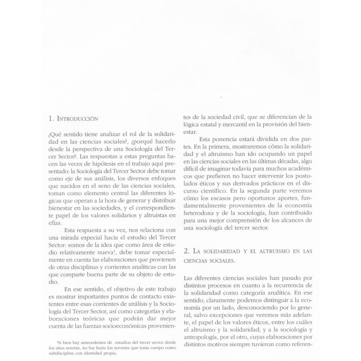 El rol de la solidaridad en las ciencias sociales...