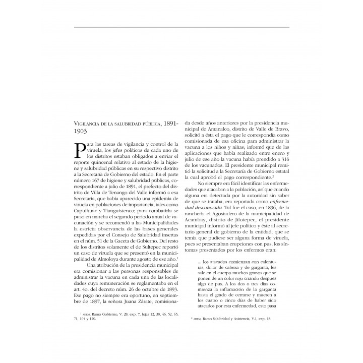 Vigilancia y control de la viruela a cargo de instancias...