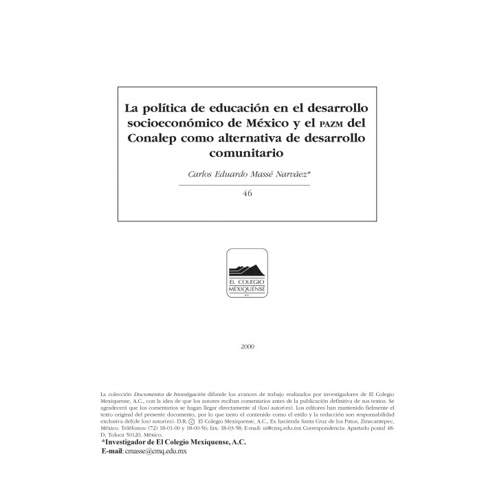 La política de educación en el desarrollo socioeconómico...