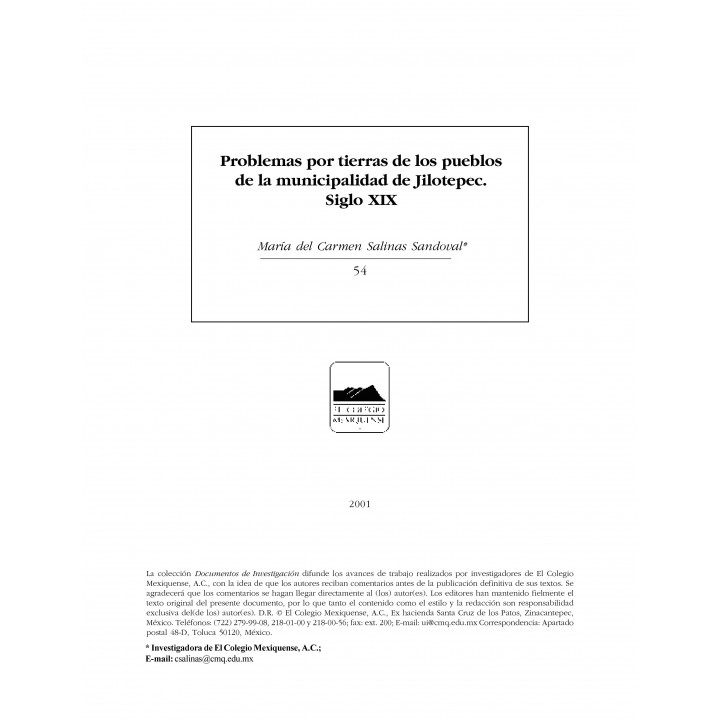 Problemas por tierras de los pueblos de la municipalidad...