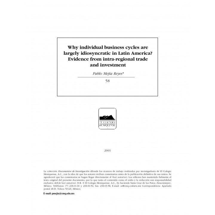 Why individual buiness cycles are largely idiosyncratic...