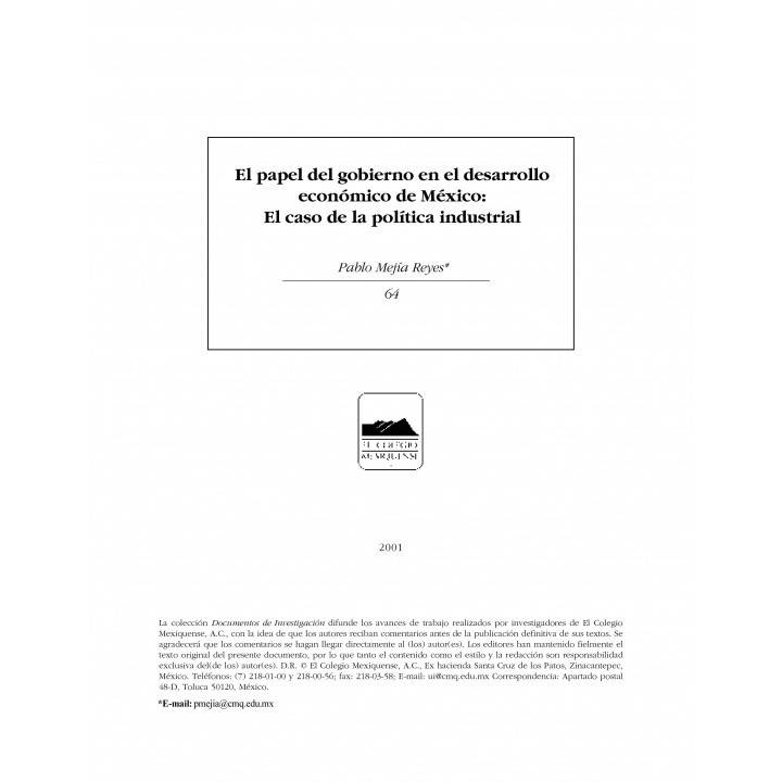 El papel del gobierno en el desarrollo económico...