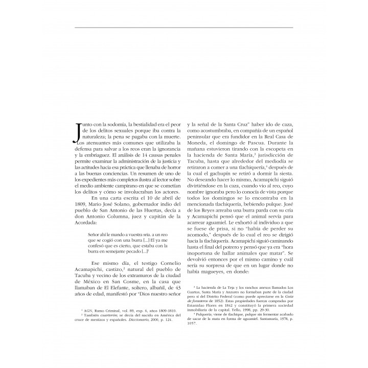 Bestialismo, el delito nefando, 1800-1856