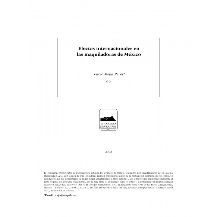 Efectos internacionales en las maquiladoras de México