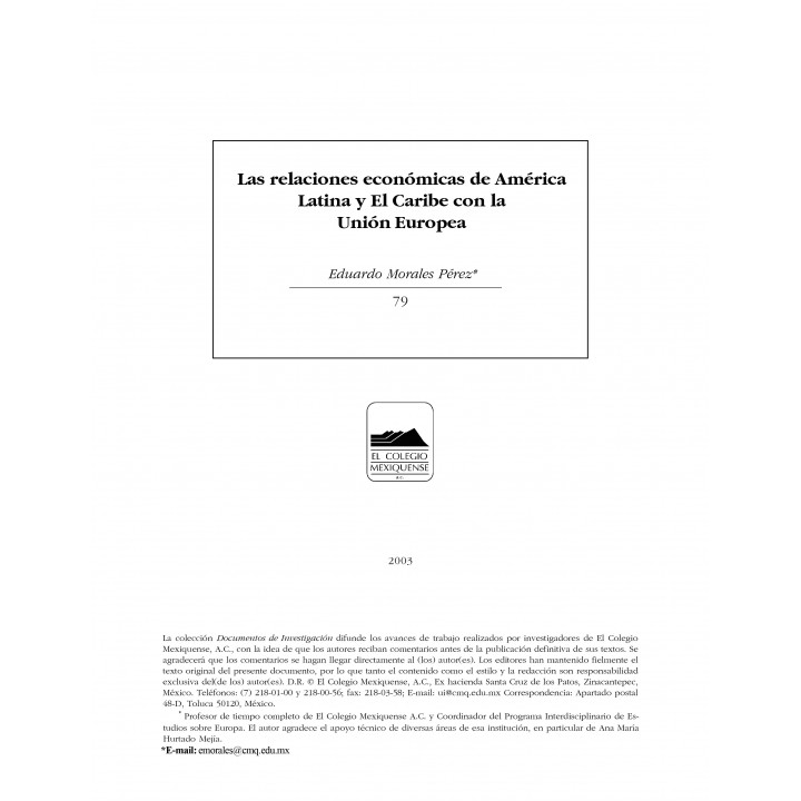 La relaciones económicas de América Latina y El Caribe...
