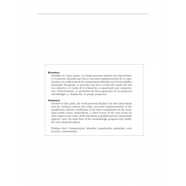 La capacitación para el trabajo y la certificación...