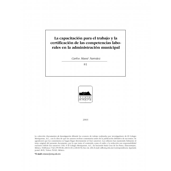 La capacitación para el trabajo y la certificación...
