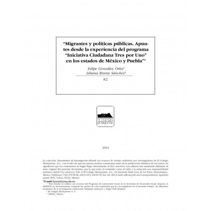 Migrantes y políticas públicas. Apuntes desde la experiencia...