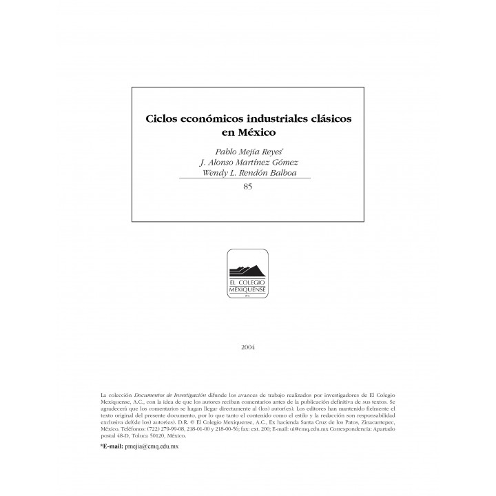 Ciclos económicos industriales clásicos en México