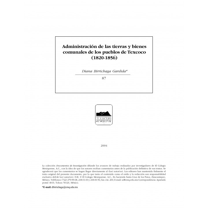 Administración de las tierras y bienes comunales de los pueblos
