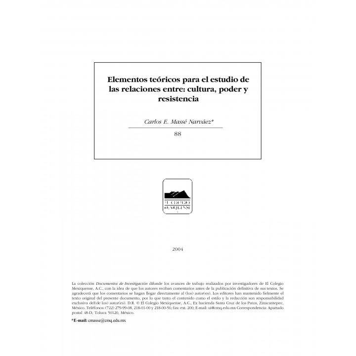Elementos teóricos para el estudio de las relaciones entre...