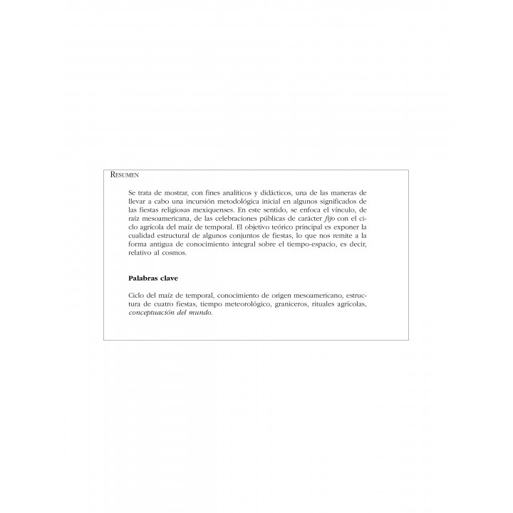 Las fiestas religiosas mexiquenses. Un esquema inicial