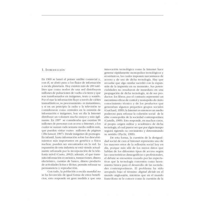 Entre la desigualdad y la polarización: acceso y uso...