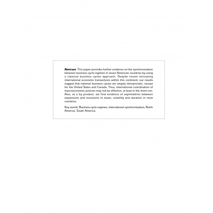 Classical Business Cycles in America: are national business...