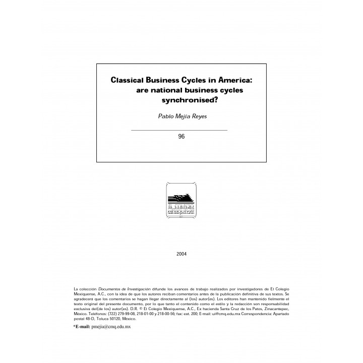 Classical Business Cycles in America: are national business...