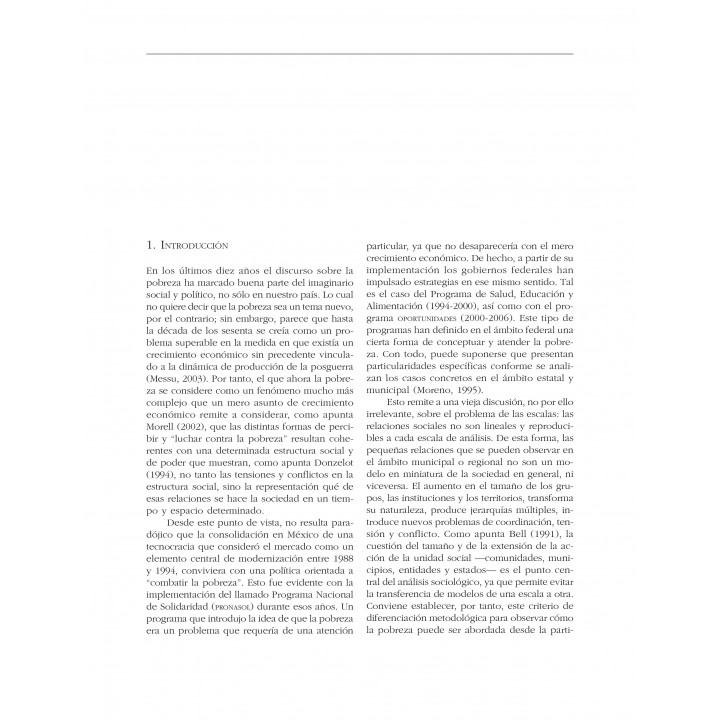 Desigualdad, "sector social" y pobreza: genealogía...