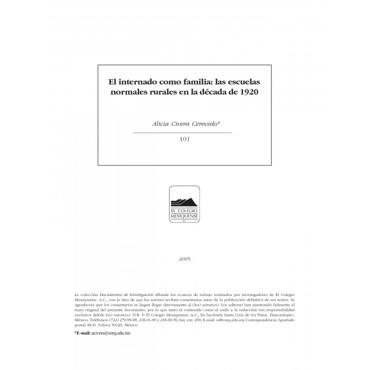 El internado como familia: las escuelas normales rurales...