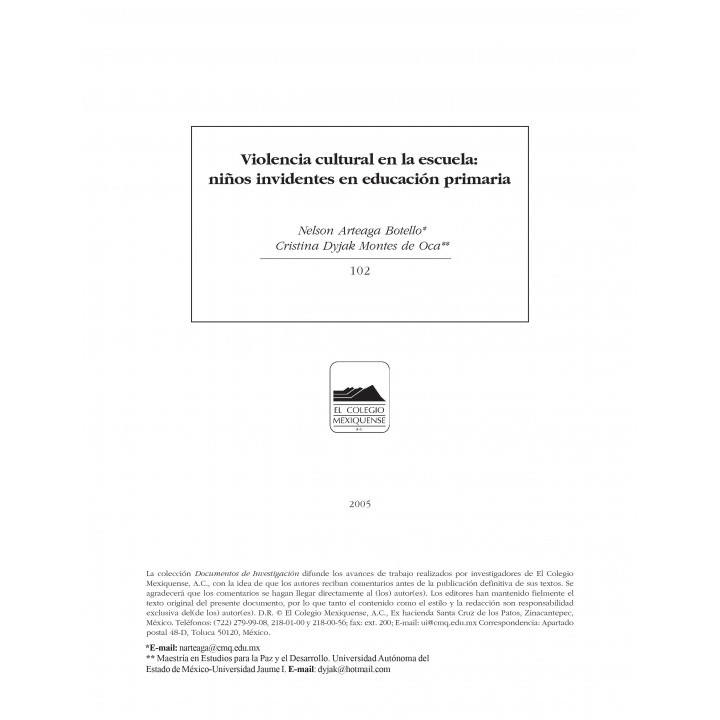 Violencia cultural en la escuela: niños invidentes...