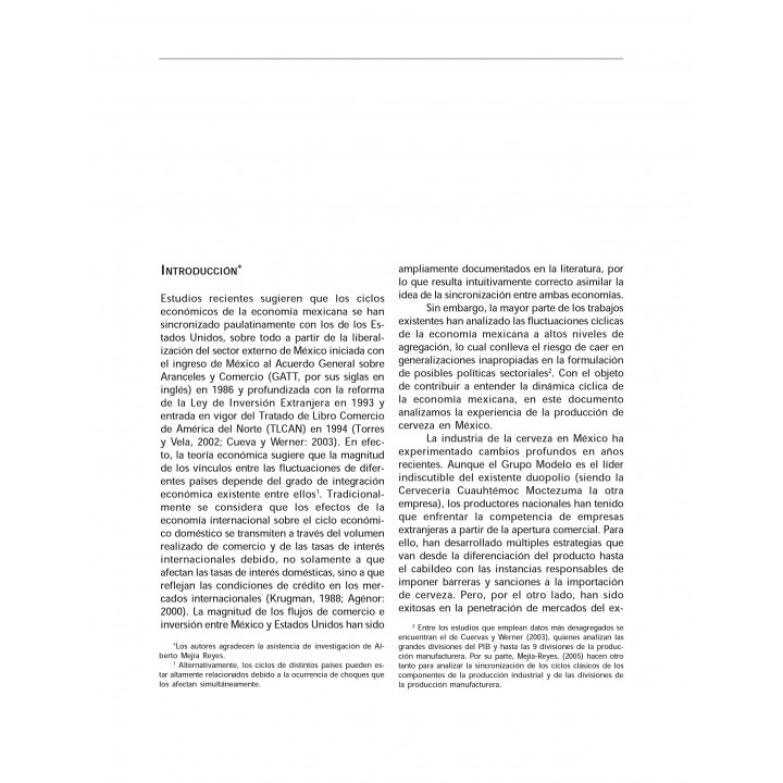 Comercio exterior y fluctuaciones cíclicas en la producción...