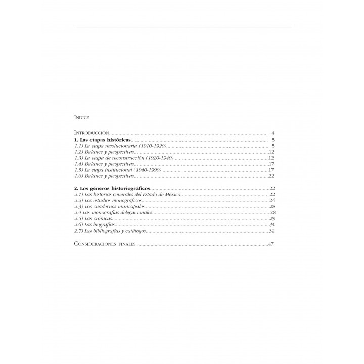 Ensayo sobre la histografía mexiquense, de la Revolución...