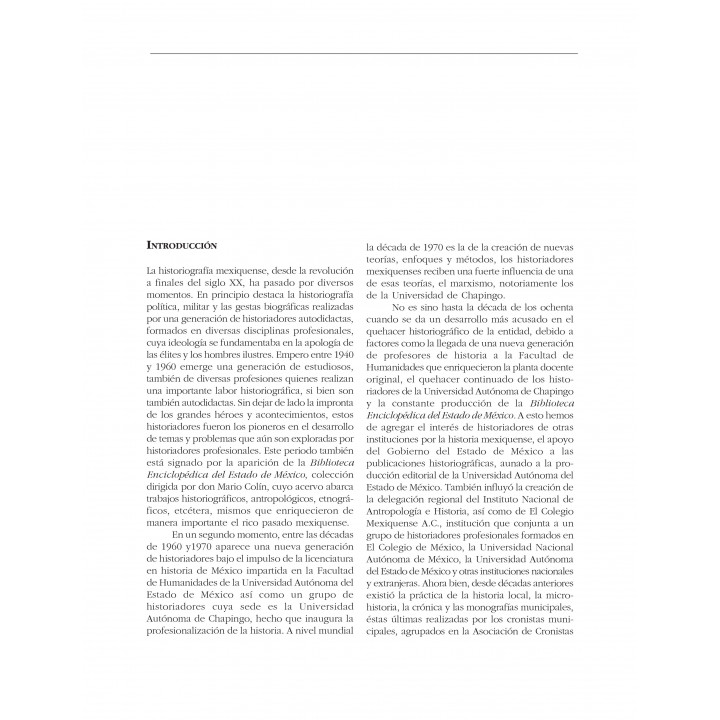 Ensayo sobre la histografía mexiquense, de la Revolución...