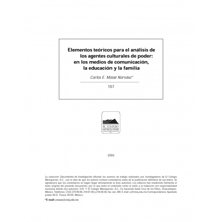 Elementos teóricos para el análisis de los agentes...