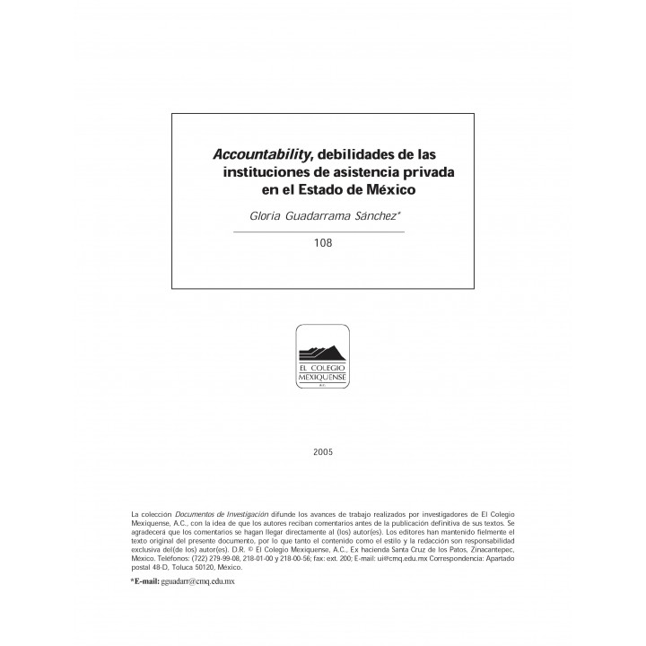 Accountability, debilidades de las instituciones...