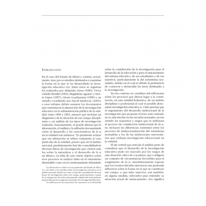 Origen e institucionalización de la investigación...