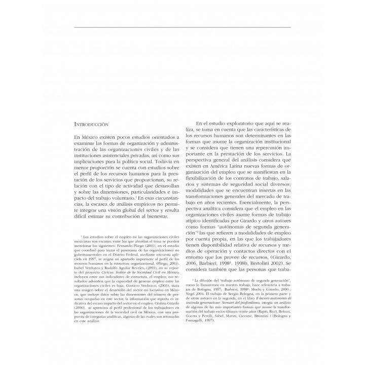Empleo en organizaciones de la sociedad civil...