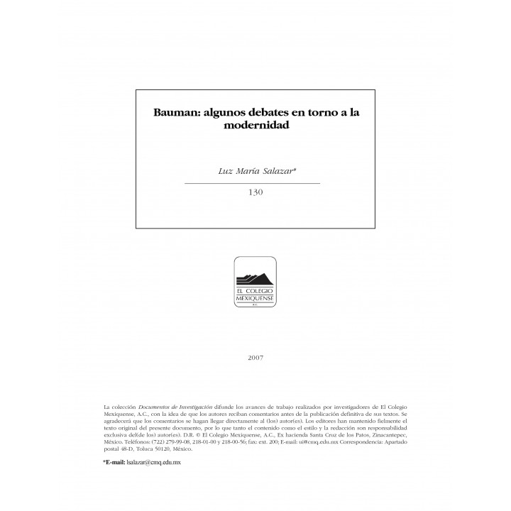 Bauman: Algunos debates en torno a la modernidad