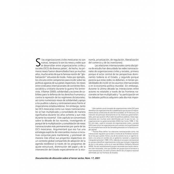 Las organizaciones civiles y sociales mexicanas y sus redes...