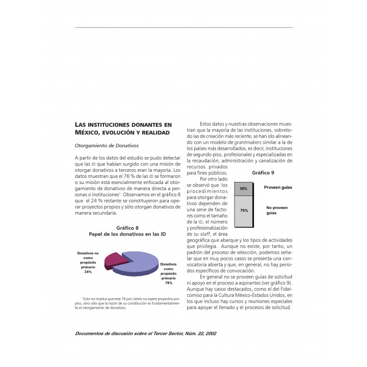Las instituciones donantes mexicanas. Mitos y realidades 2 ...
