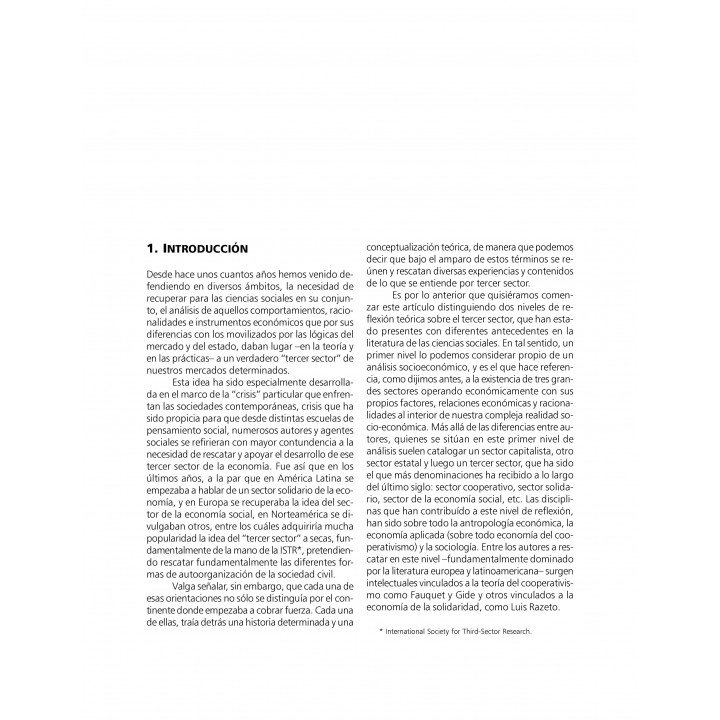 Solidaridad y altruismo en las ciencias sociales...