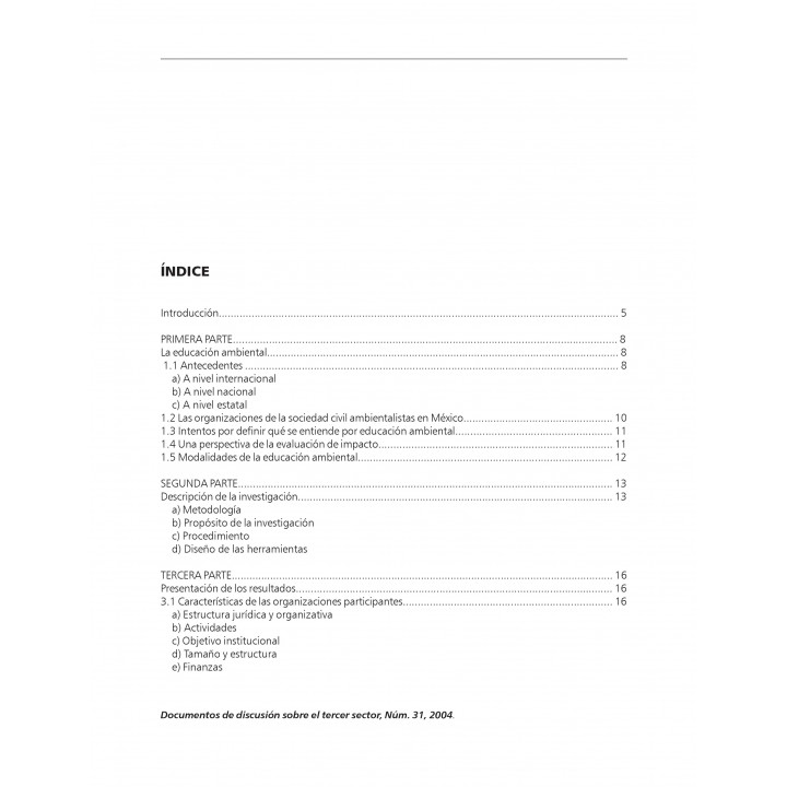 Impacto y alcance de las organizaciones ambientales en la...