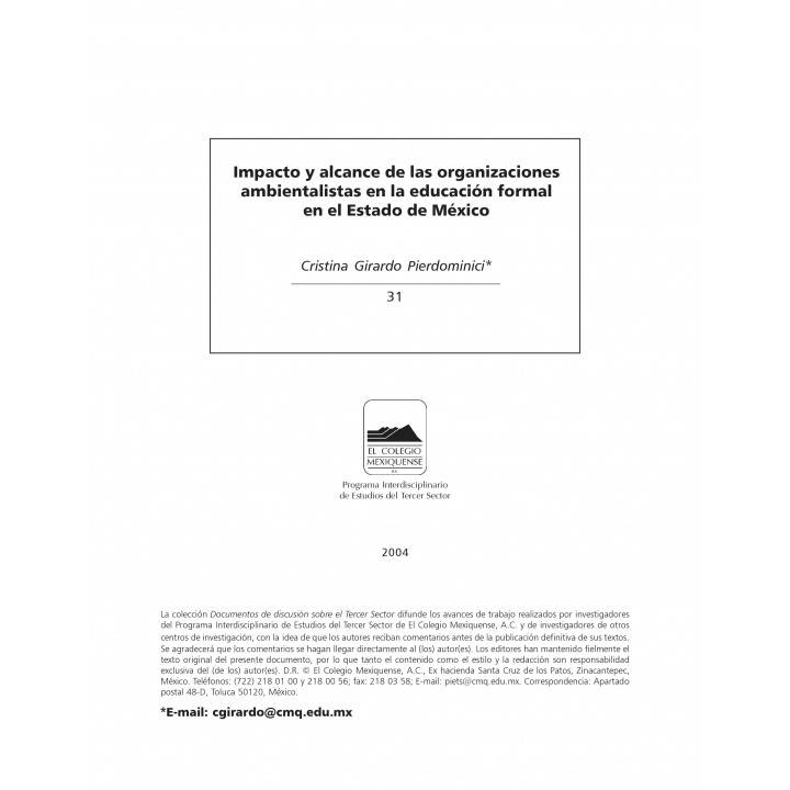 Impacto y alcance de las organizaciones ambientales en la...