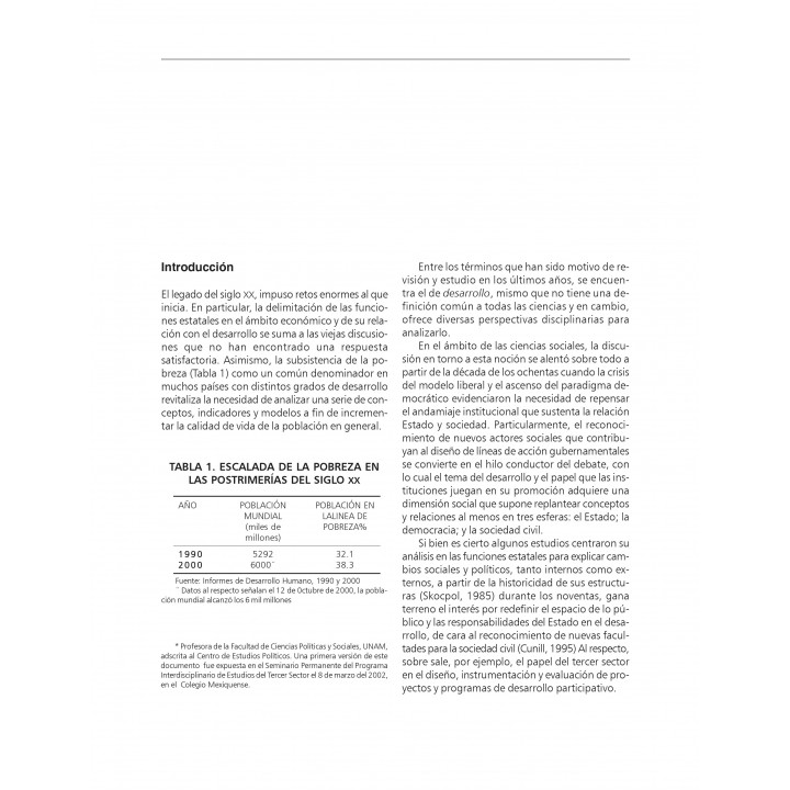 Debate contemporáneo sobre el desarrollo