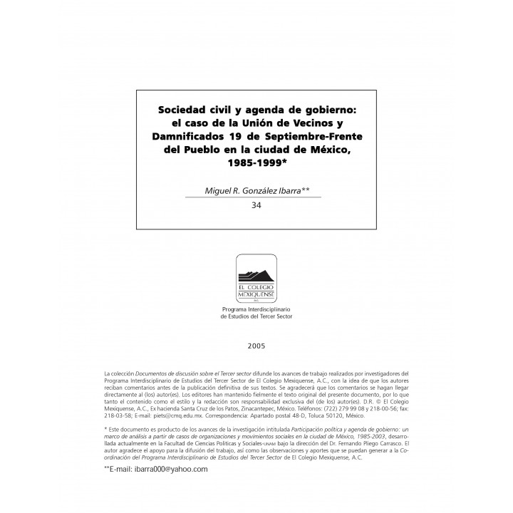 Sociedad civil y agenda de gobierno: el caso de la unión...