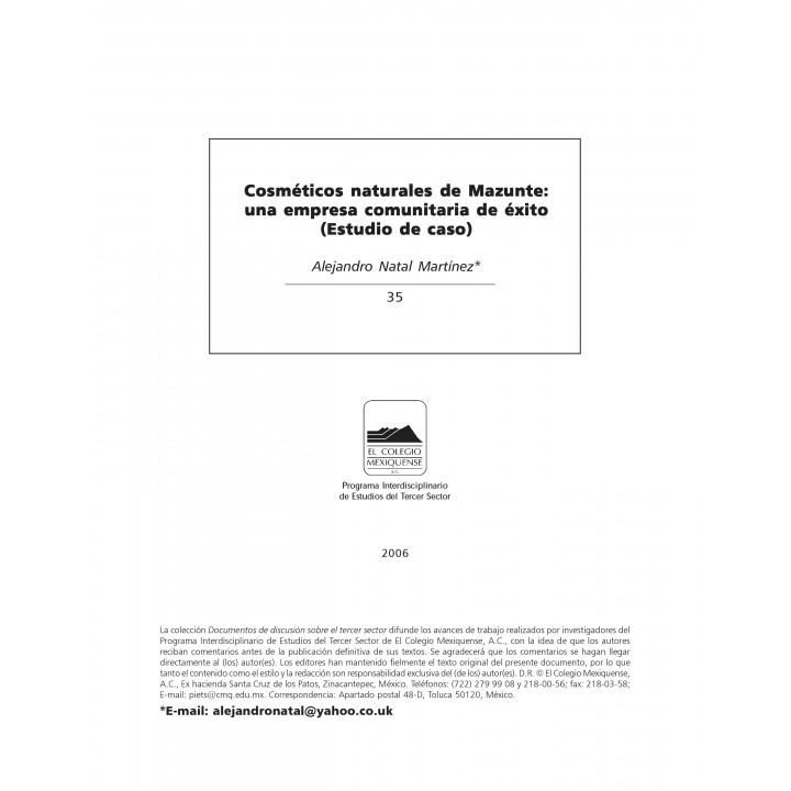 Cosméticos naturales de mazunte: una empresa comunitaria...